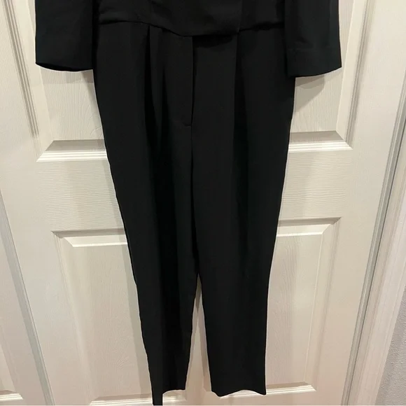 Banana Republic Women’s Tuxedo Jumpsuit Black Tailored One Piece Pant Suit 4 - Picture 7 of 11